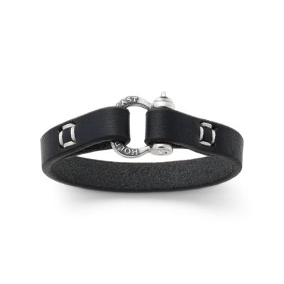 "Hold Fast" Leather Bracelet