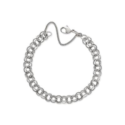 Double Link Charm Bracelet