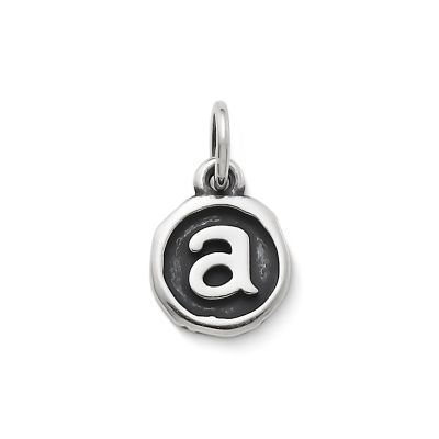 Vintage Type Initial Charm